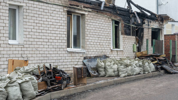 Professional Fire Damage Removal technician working in Medford, MN